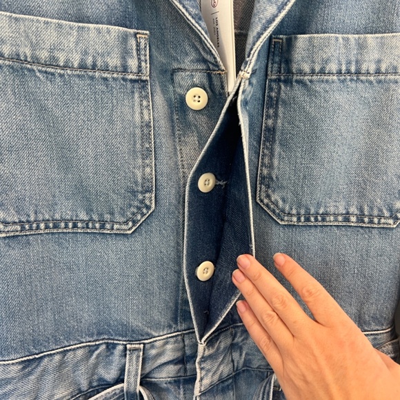 AG DENIM ROMPER, NWT, SMALL - Picture 3 of 5